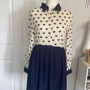 Sugarhill Boutique Navy Hearts Dress